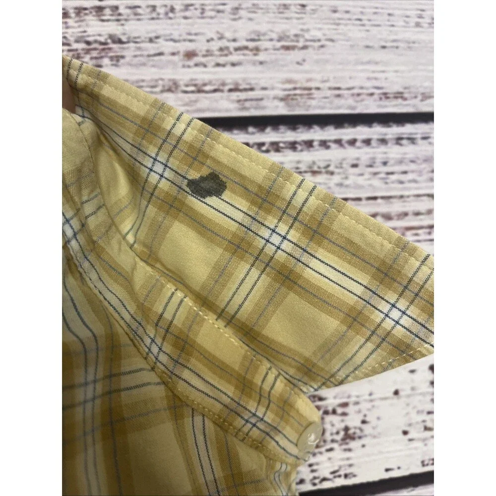 J. Crew Oarsman Plaid Button Up Shirt Vintage Cotton Mens Large Outdoor Prep